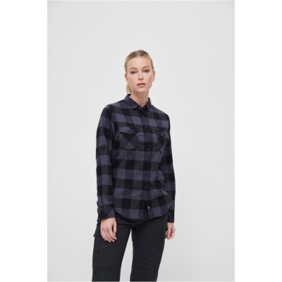 Brandit Ladies Amy Flanell Shirt šedá černá – Zboží Dáma