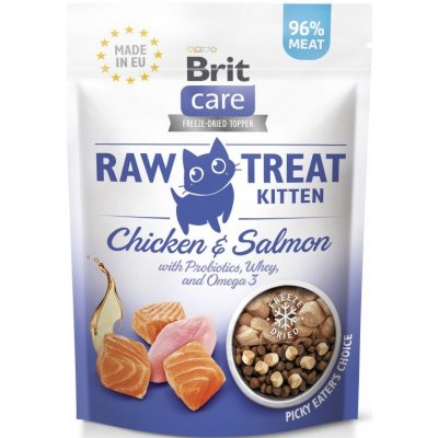 Brit Raw Treat Cat Kitten Chicken & Salmon 40 g – Hledejceny.cz