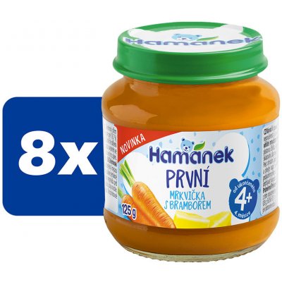 Hamánek První mrkvička s bramborem 8 x 125 g – Hledejceny.cz