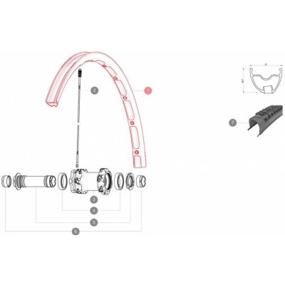 Mavic KIT FRONT RIM CROSSMAX – Zboží Mobilmania