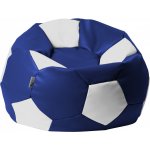 ANTARES Euroball medium Sedací pytel 65x65x45cm koženka modrá/bílá – Hledejceny.cz
