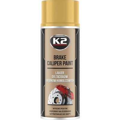 K2 BRAKE CALIPER PAINT 400 ml ZLATÁ - barva na brzdové třmeny a bubny – Zboží Mobilmania