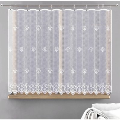 Záclona žakárová Elisa metráž bílá cena od - 250 cm – Zboží Mobilmania