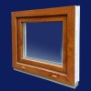 Okno DOMO-OKNA Sklepní sklopné okno zlatý dub 80x50 cm (800x500 mm)
