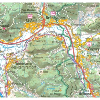 121 Nancy Epinal 1:100t mapa