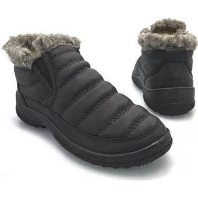 zimné topánky zateplené ovčou vlnou černá