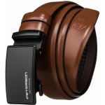 Peterson Módní hnědý kožený pánský opasek – Zbozi.Blesk.cz