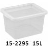 Úložný box Mikawi Plastový úložný box Basic Box 15L 15-2295 Průhledná