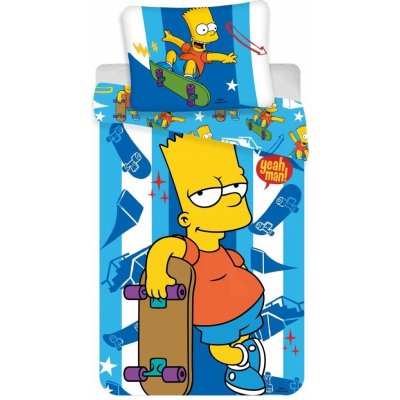 Jerry Fabrics povlečení Simpsons Bart skater 140x200 70x90