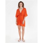 Tommy Hilfiger Cover Up Short Dress SS oranžové – Zboží Mobilmania