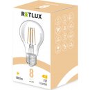 Retlux RFL 402 Fil. A60 E27 bulb 8W WW