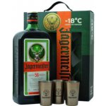 Jägermeister 35% 1 l (dárkové balení 3 sklenice) – Hledejceny.cz