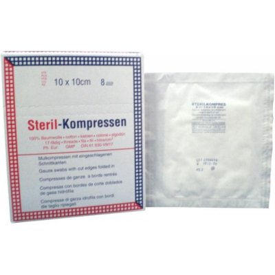 Steriwund gáza kompresy sterilní 8vrst. 10 x 10cm 25 x 2 ks