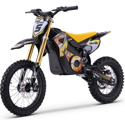 Beneo Elektrický Motocross pro děti a teenagery Beneo Motors Falcon žlutá – Zboží Dáma