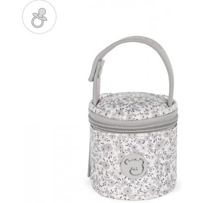 Pasito a pasito pouzdro na dudlík Flower mellow grey collection – Zboží Dáma