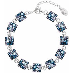 Evolution Group stříbrný se Swarovski krystaly 33047.3 blue style modrý