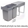 Koš Gollinucci Sorter Linea 222DM na dvířko 300 mm 2koše