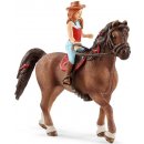 Schleich 42411 Zrzka Hannah na koni Quarter