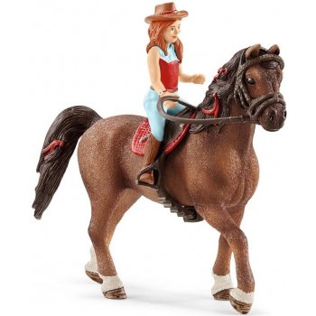 Schleich 42411 Zrzka Hannah na koni Quarter