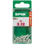 Spax Uni vrut půlkul.hlava T-Star plus T10 S-CUT pln.závit Wirox 3 x 12 mm 30 ks – Hledejceny.cz