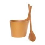 Rento Saunový kbelík + naběračka 5l oranžová – Zboží Dáma