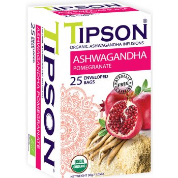 Tipson BIO Ashwagandha Pomegranate 25 x 1,2 g