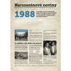 Přání Narozeninové noviny 1988 s vlastním textem a fotografií S fotografií