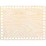 Dřevěný svět online Dno na košík - obdélník 20 x 15 cm, přírodní – Zboží Dáma