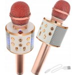 WSTER WS 858 Karaoke bluetooth mikrofon růžová od 349 Kč - Heureka.cz
