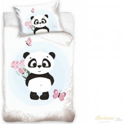 TipTrade Povlečení bavlna Roztomilá Panda 100x135, 40 x 60 cm