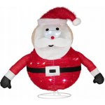 Nexos Vánoční dekorace Santa Claus 30 LED 58 cm – Hledejceny.cz