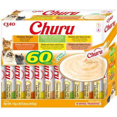 Inaba Churu Cat BOX Chicken Variety 60×14 g – Zbozi.Blesk.cz
