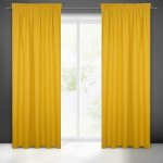 EUROFIRANY ZATEMŇOVACÍ ZÁVĚS NA PÁSCE BLACKOUT 135X270 CM HOŘČICOVÁ – Hledejceny.cz