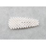 Bílá perličková sponka – Hledejceny.cz