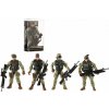 Teddies Voják figurka se zbraní plast 10cm mix druhů v plastové krabičce 6x11x3cm