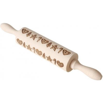 Boltze Home Gravírovaný vánoční váleček se vzorem BAKERY béžová – Hledejceny.cz