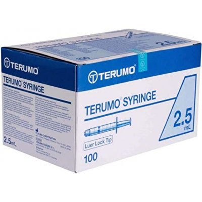 Terumo Injekční stříkačka třídílná 10 ml Luer Lock 100 ks