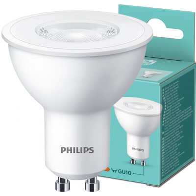 Philips žárovka LED 4,7 W, GU10, teplá bílá – Zboží Živě