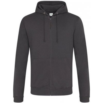 Just Hoods mikina na zip JH050 Storm Grey -Solid