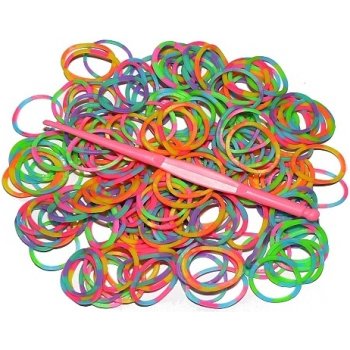 Loom bands Gumičky pro pletení náramků 200 ks mix color