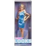 Mattel Barbie Looks blondýnka v modrých šatech – Zboží Dáma
