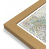 Nástěnné mapy National Geographic Indie - nástěnná mapa Classic 60 x 76 cm Varianta: mapa v dřevěném rámu, Provedení: Pegi jádro ořechu