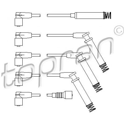 202 520 TOPRAN Sada kabelů pro zapalování – Zboží Mobilmania