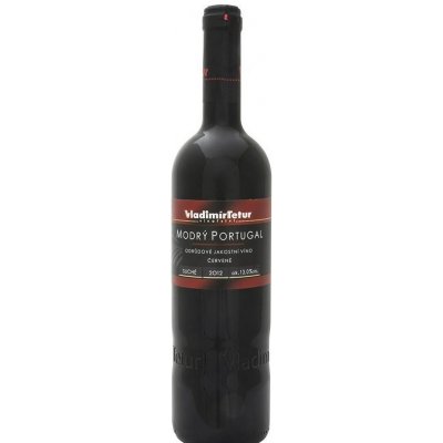 Vinařství Vladimír Tetur Modrý Portugal jakostní červené suché 13% 0,75 l (holá láhev)