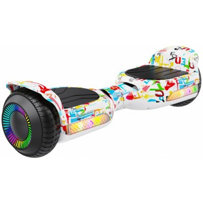 Hoverboard Rebel LED RGB bílý – Zboží Dáma