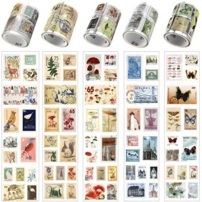 Maskovací páska UGBO vintage washi 5 rolí – Zboží Dáma