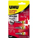 UHU Super Glue Minis 3x1g – HobbyKompas.cz