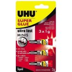 UHU Super Glue Minis 3x1g – Zboží Mobilmania