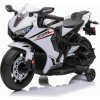 Dětské elektrické vozítko Beneo Elektrická Motorka HONDA CBR 1000RR Licencovaná 12V baterie Plastová kola 30W motor LED světla pevný rám pomocná kolečka bílá