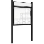 PROCITY Venkovní vitrína model 2000 18 x A4, černá, včetně sloupků a záhlaví | Zboží Auto